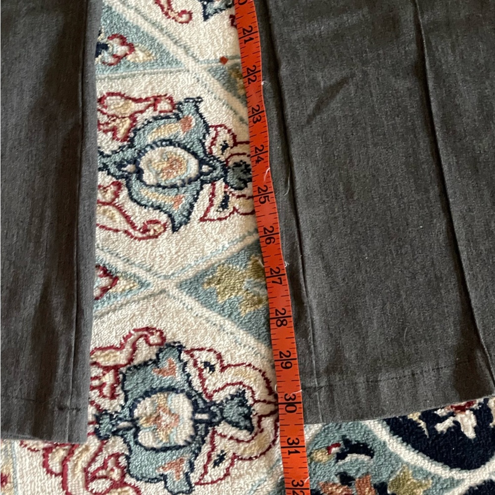 Womens Gray Cotton Flare Bootcut Stretch Work Pants Slacks Trousers Vtg Sz Small - Picture 8 of 11
